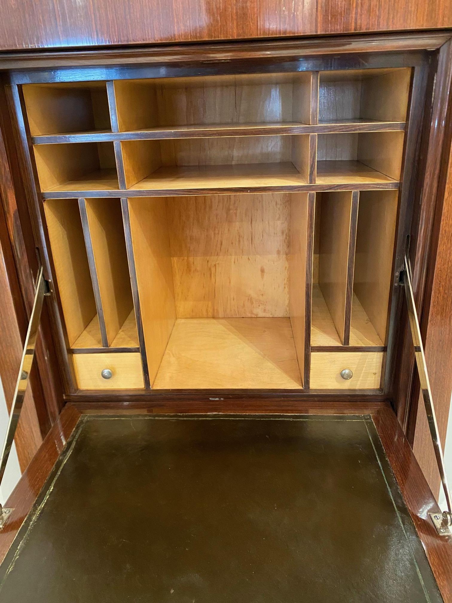 Rosewood and Shagreen Art Deco Cabinet For Sale 5