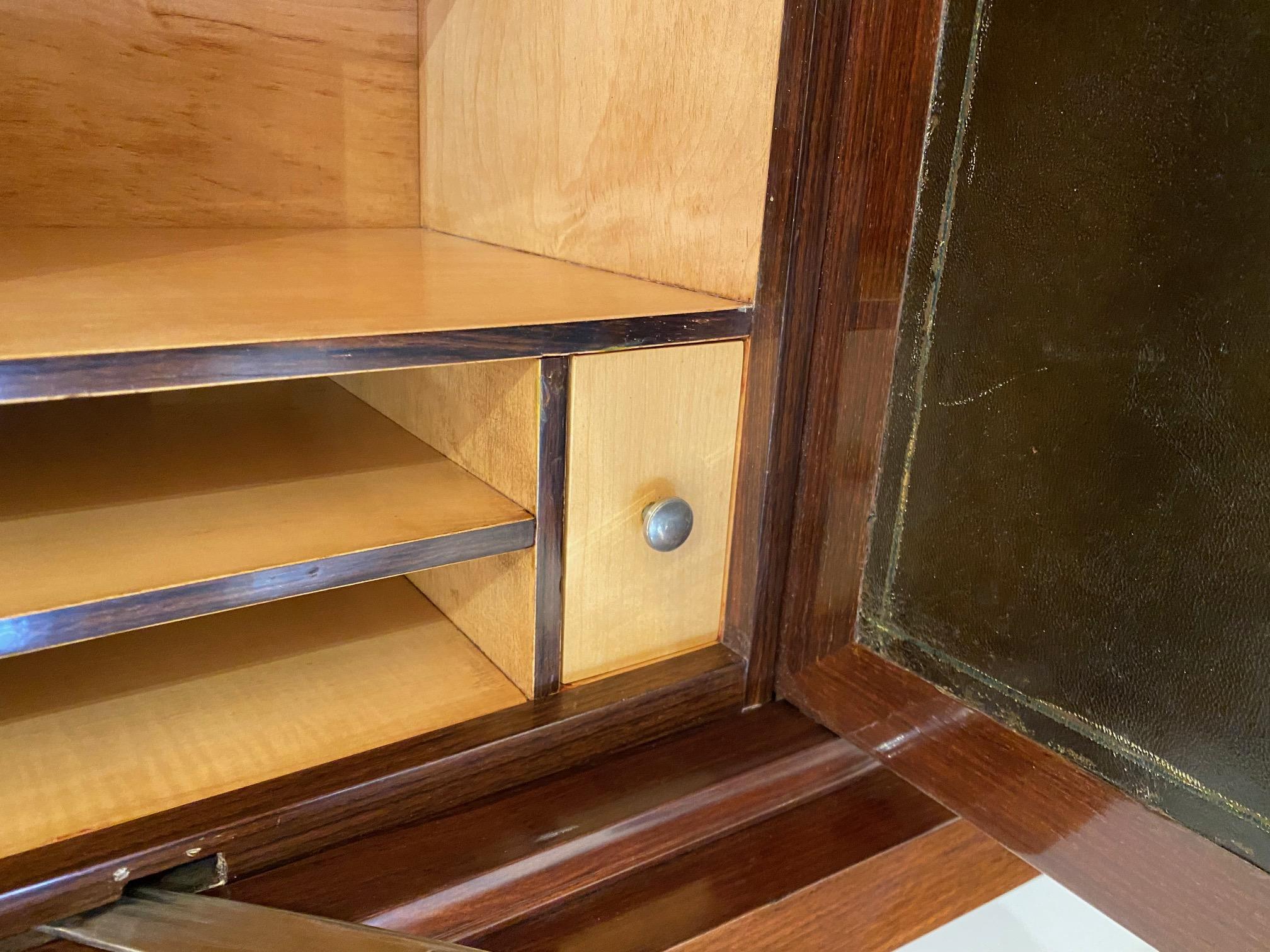 Rosewood and Shagreen Art Deco Cabinet For Sale 6