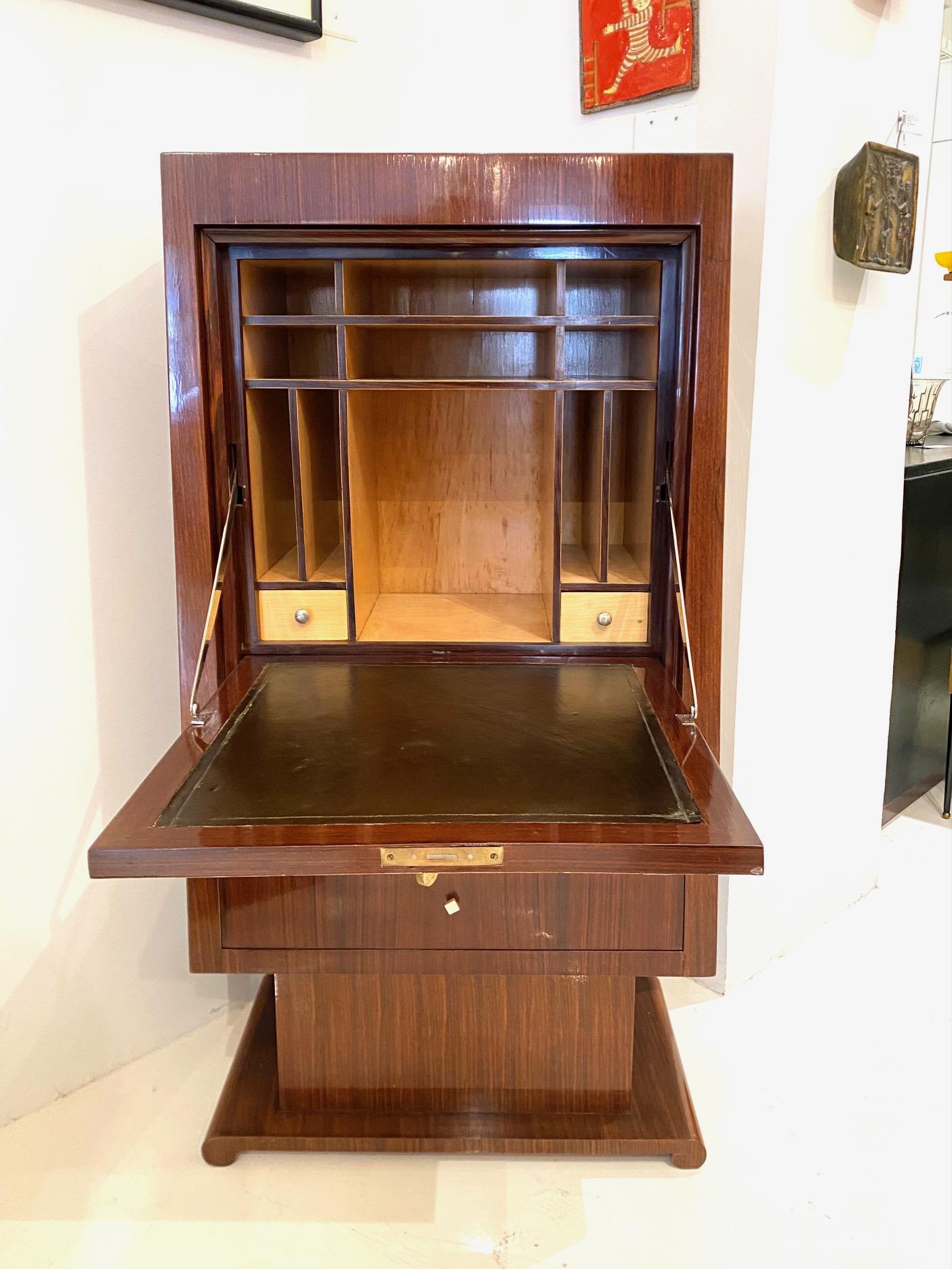 Rosewood and Shagreen Art Deco Cabinet For Sale 4