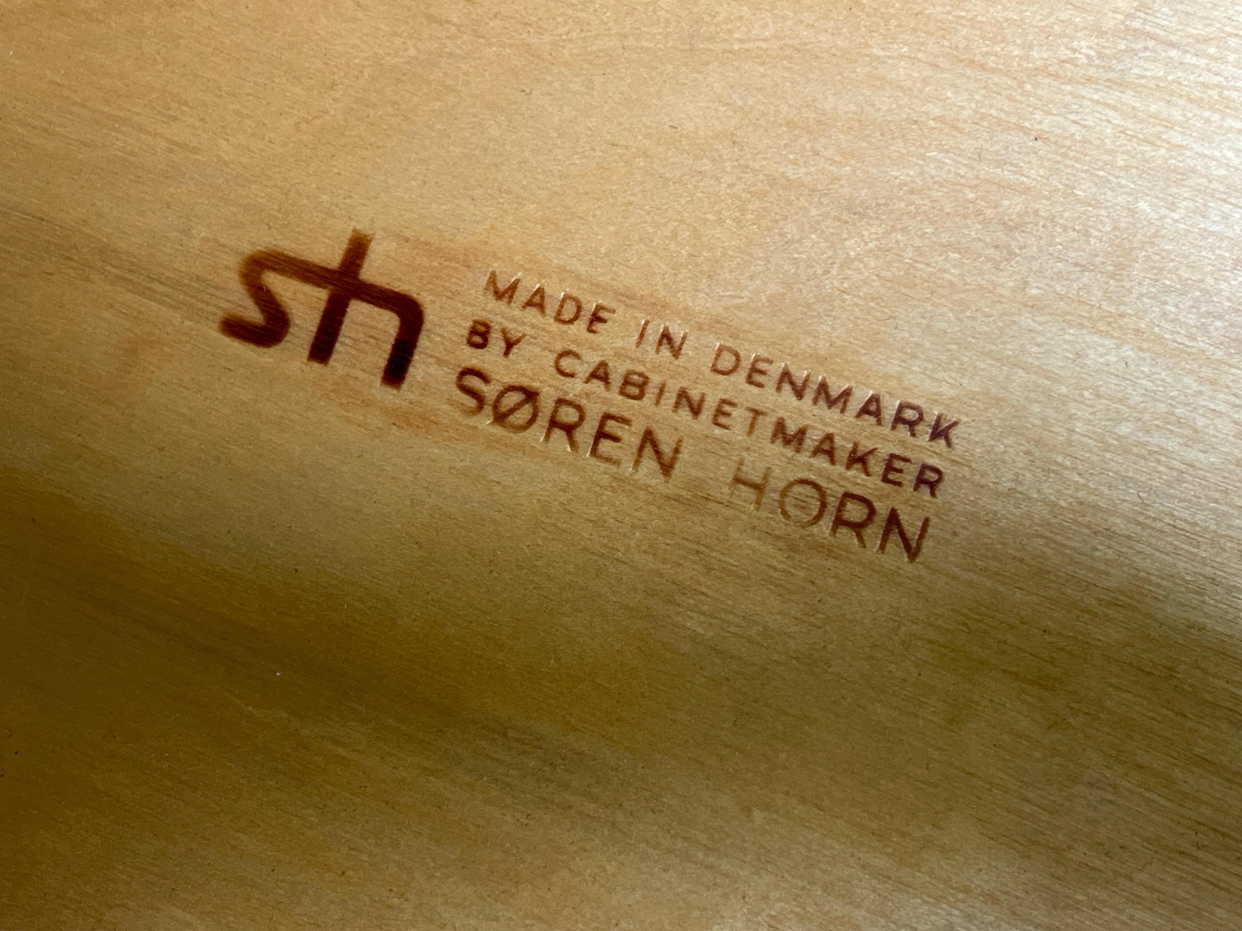 Table en bois de rose et carreaux de Helge Vestergaard-Jensen pour Soren Horn Bon état à Dallas, TX