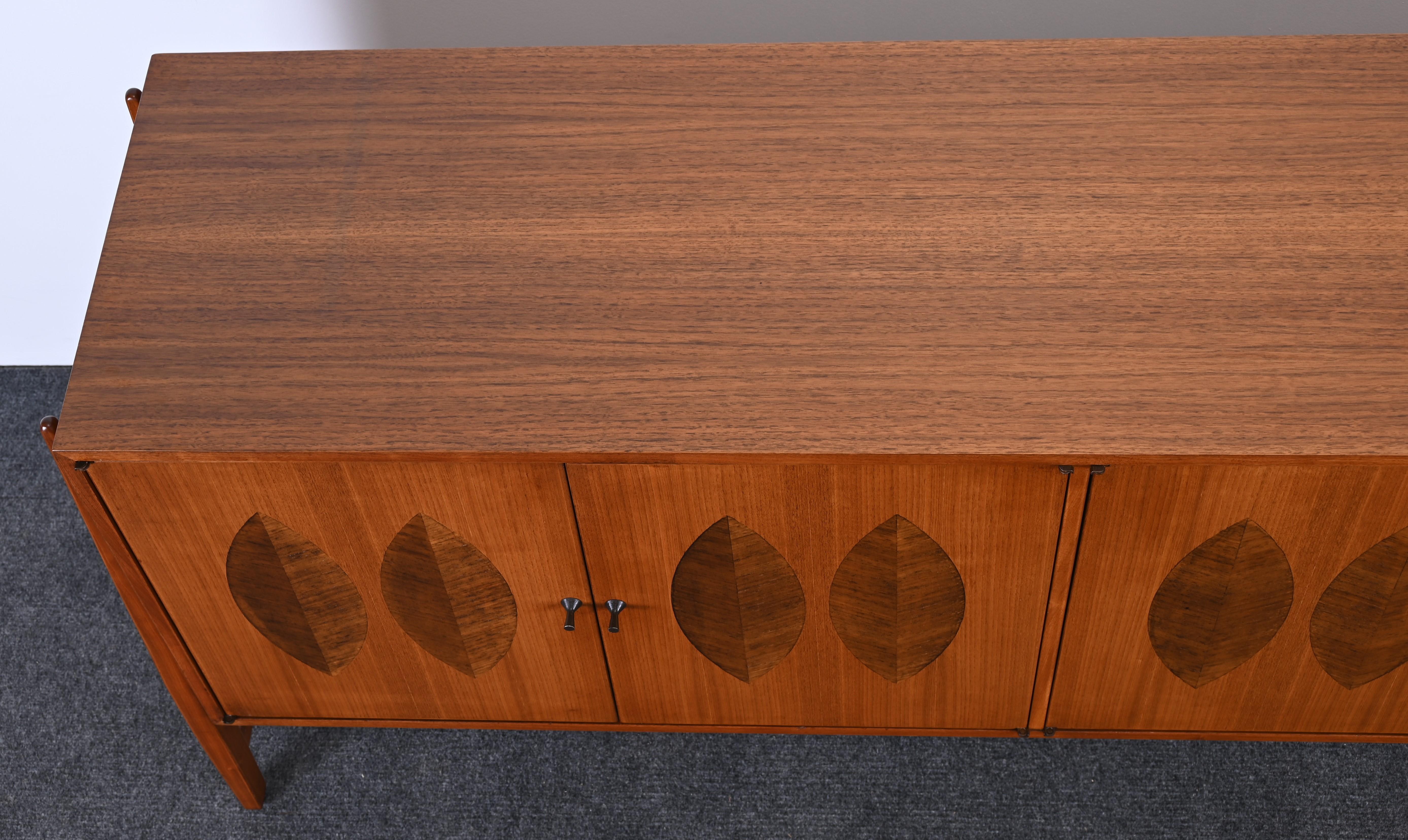 Rosewood and Walnut Credenza designed by Kipp Stewart for Calvin, 1960s 2