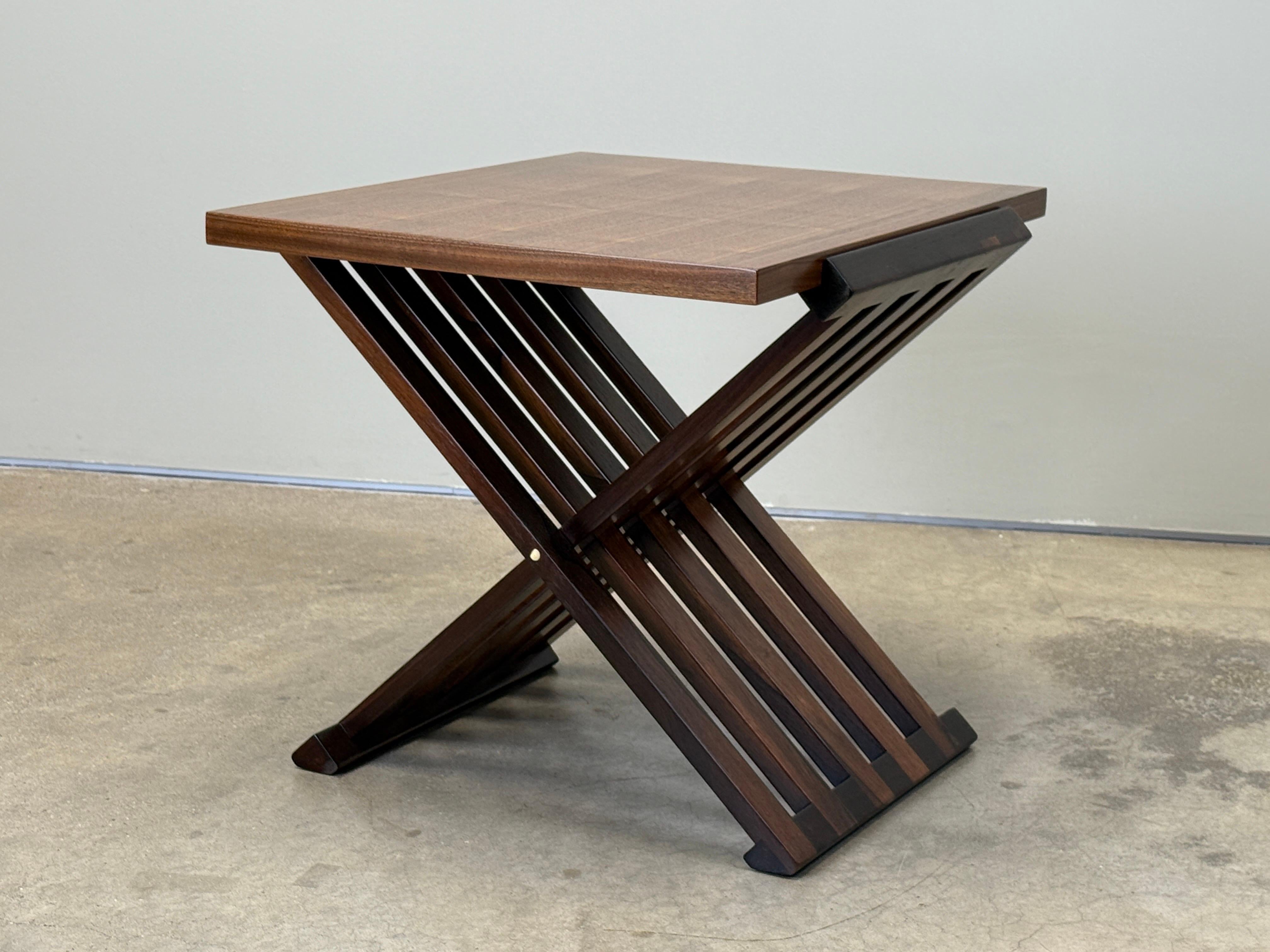 Rosewood and Walnut Table by Edward Wormley for Dunbar For Sale 8