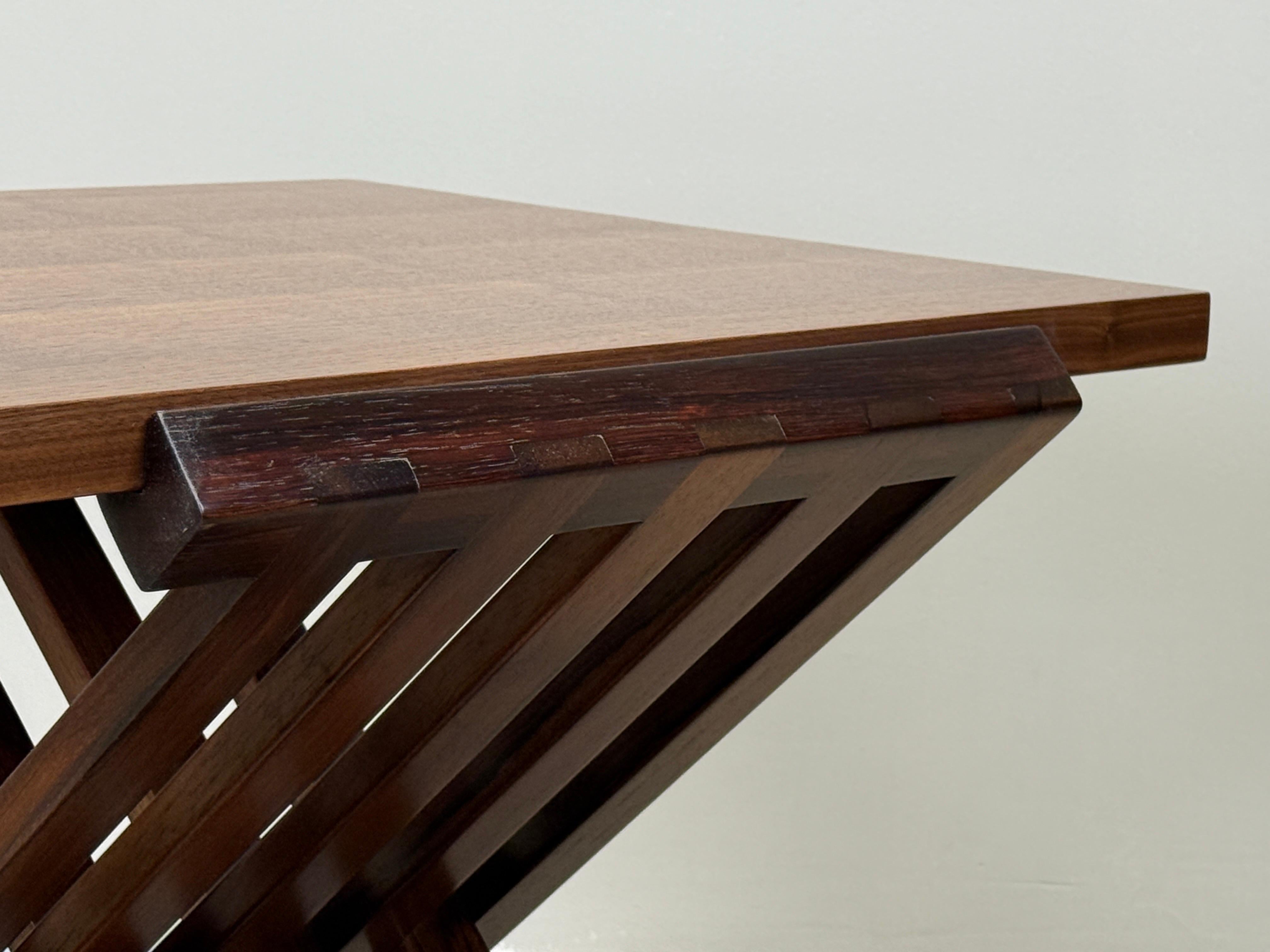 Rosewood and Walnut Table by Edward Wormley for Dunbar For Sale 9