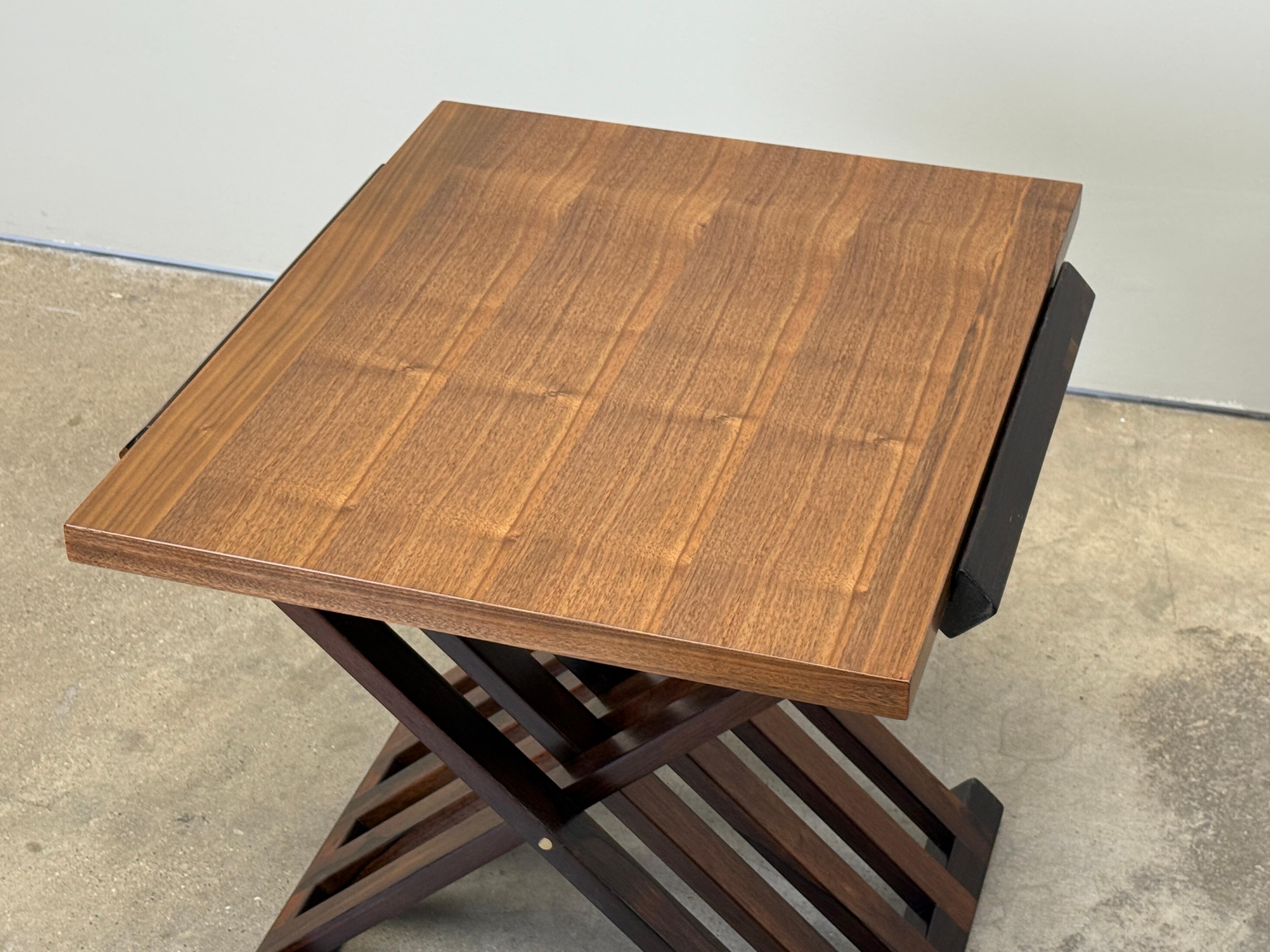 Rosewood and Walnut Table by Edward Wormley for Dunbar In Good Condition For Sale In Dallas, TX