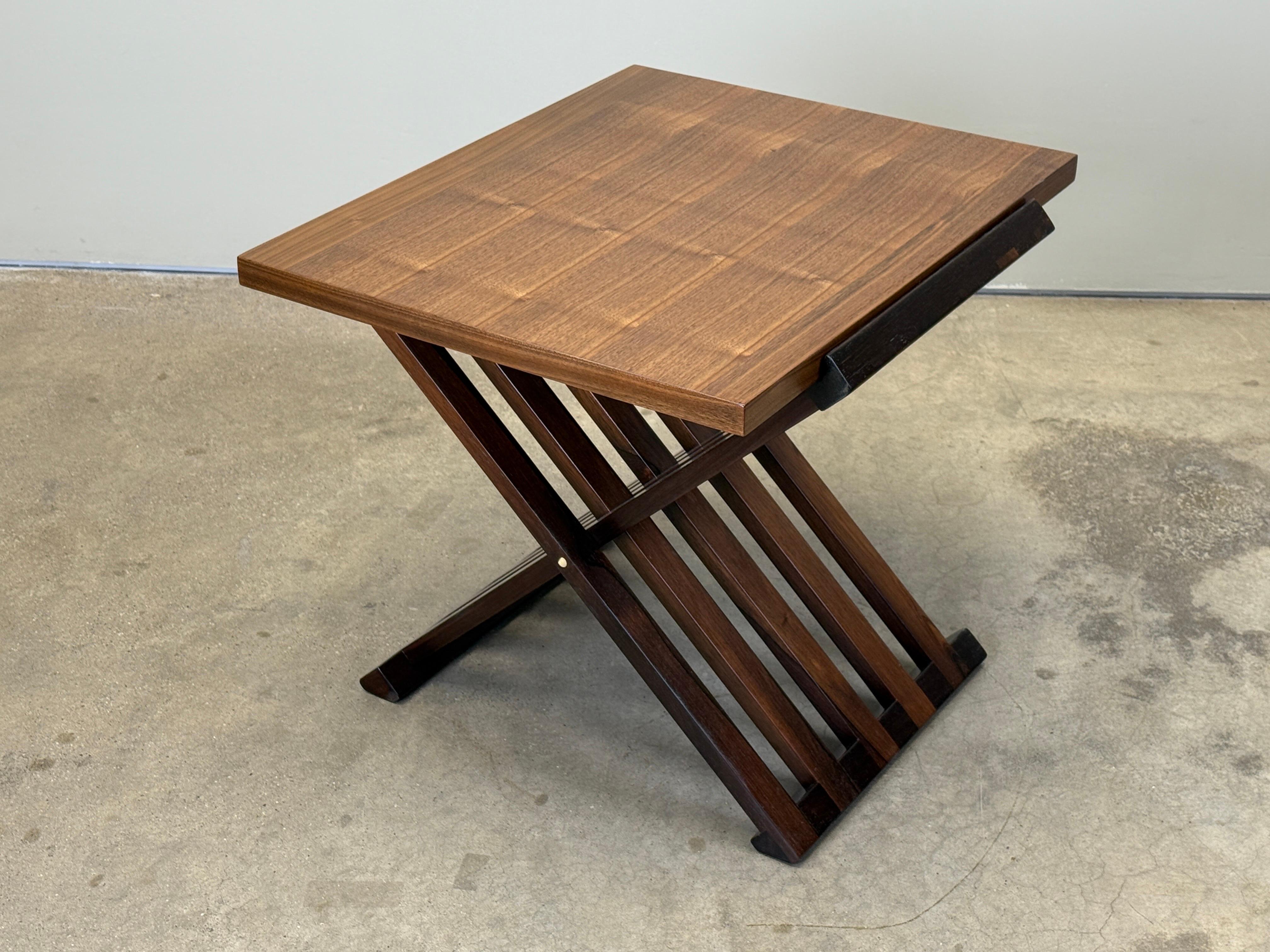 Rosewood and Walnut Table by Edward Wormley for Dunbar For Sale 4