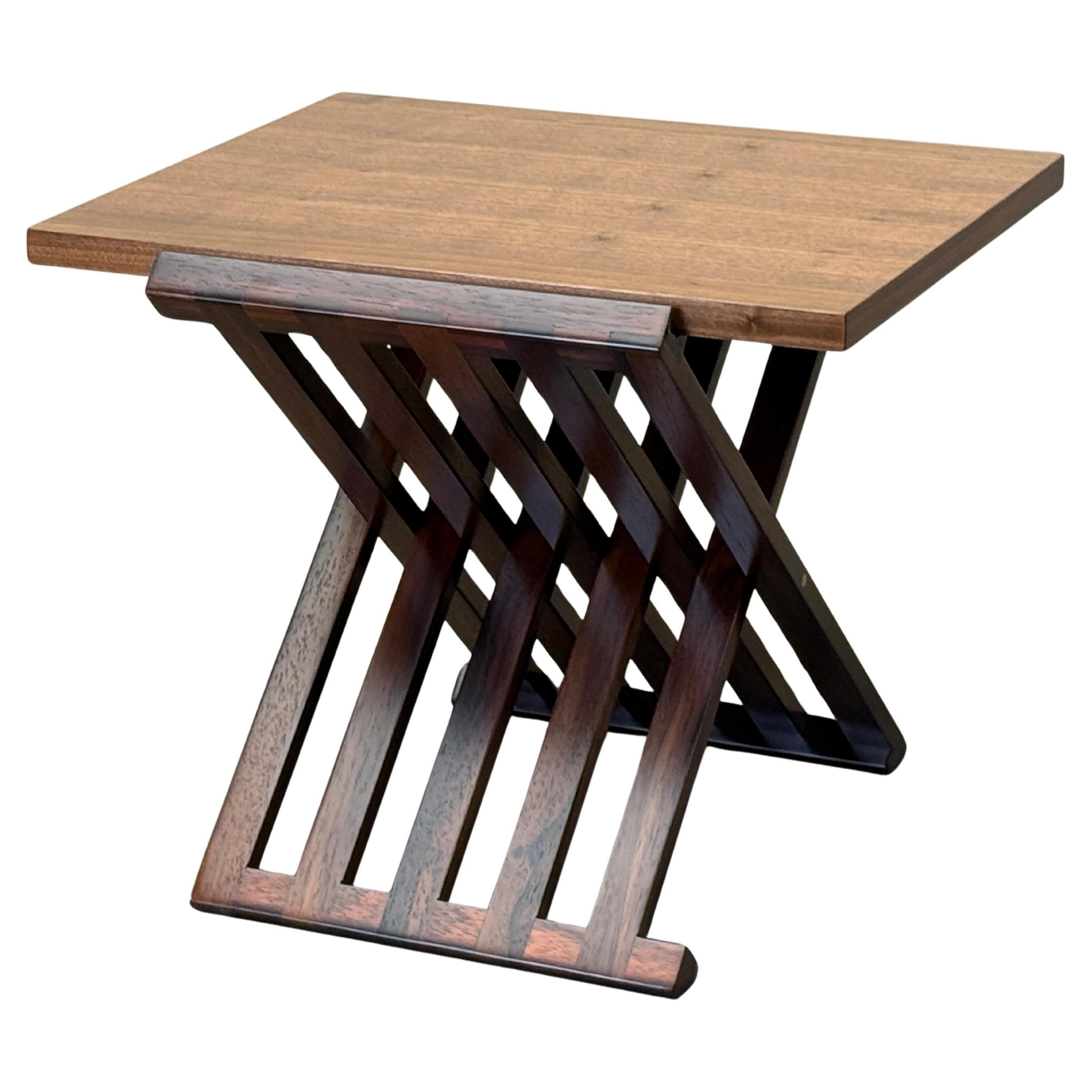 Rosewood and Walnut Table by Edward Wormley for Dunbar