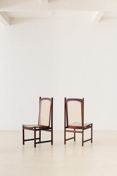 Rosewood ans Cane Dining Chairs by Fatima Arquitetura Interiores (FAI), 1960s