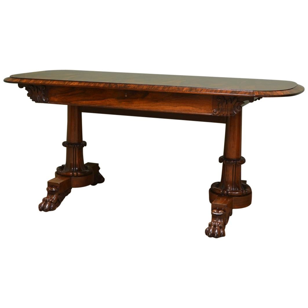 Rosewood Antique Sofa or Console Table For Sale at 1stDibs