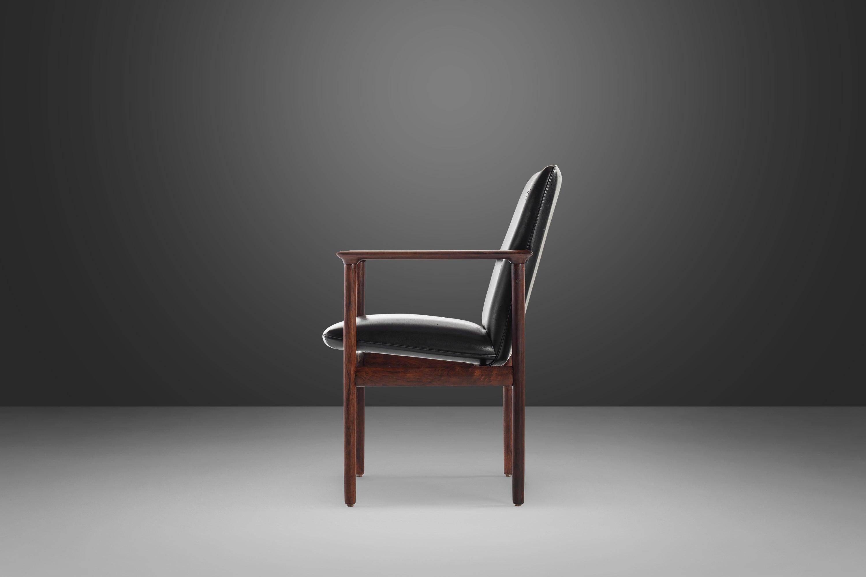 Scandinavian Modern Rosewood Arm / Lounge Chair by Sven Ivar Dysthe for Dokka Møbler, Norway For Sale