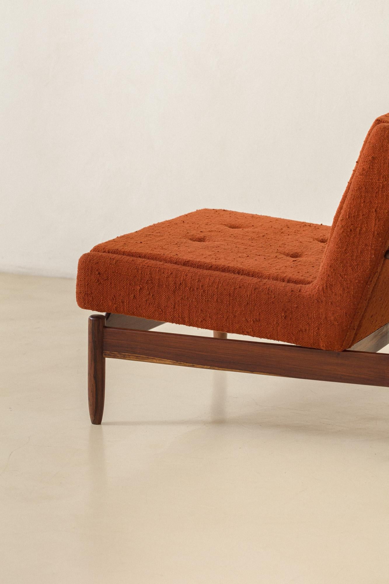 Rosewood Armchairs by Móveis Cantù, 1960s, Brazilian Midcentury For Sale 3