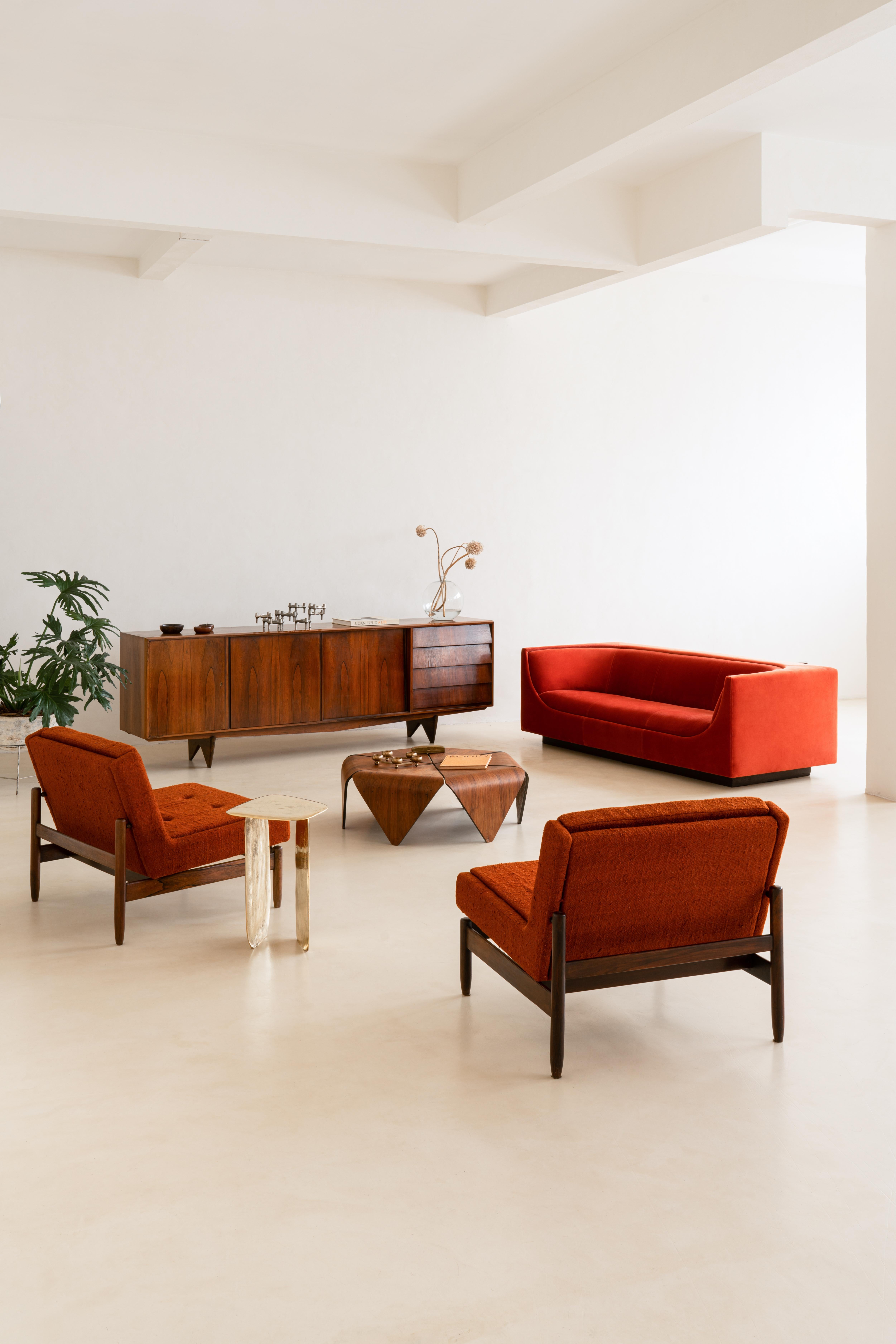 Rosewood Armchairs by Móveis Cantù, 1960s, Brazilian Midcentury For Sale 6