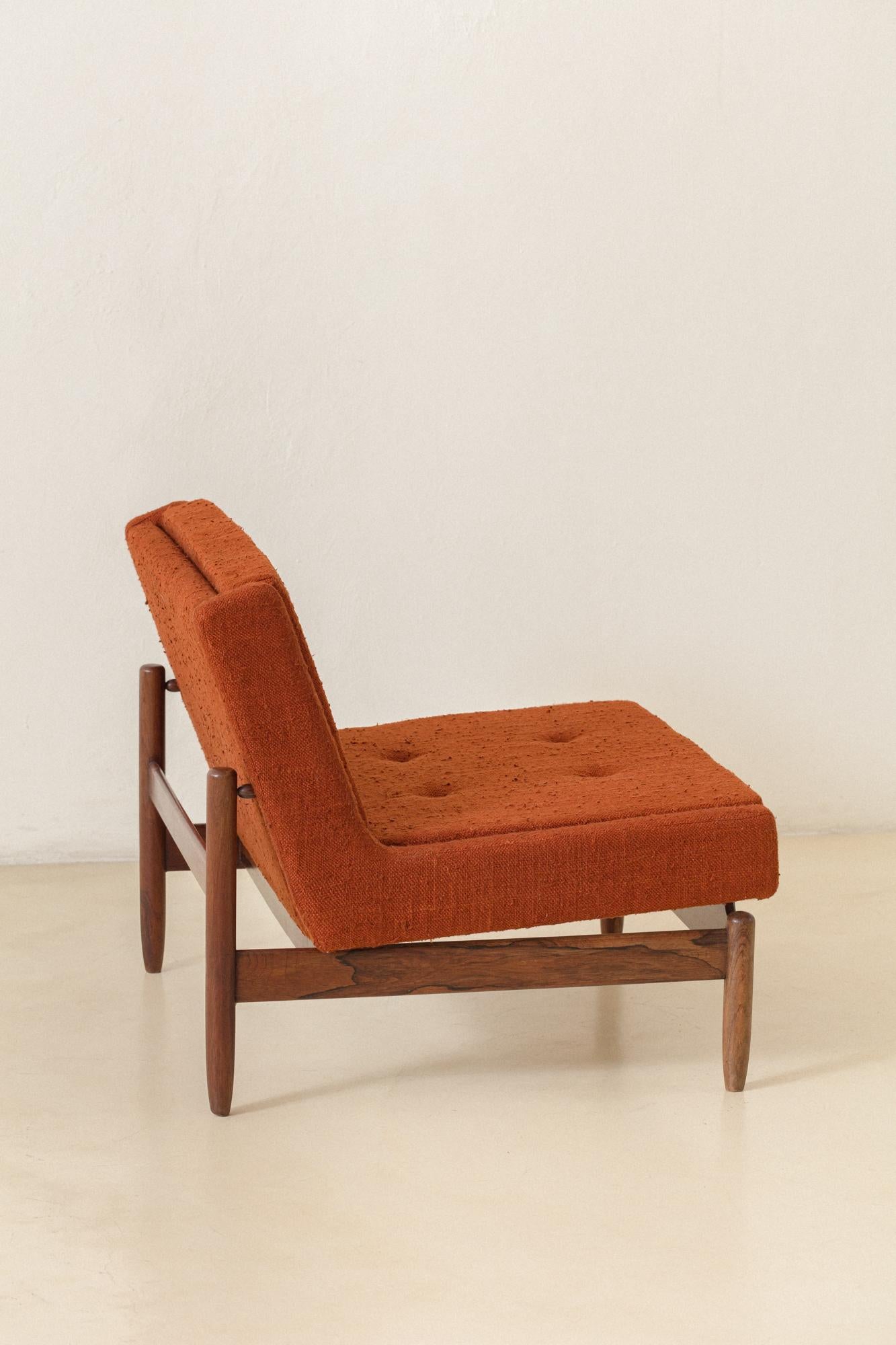 Rosewood Armchairs by Móveis Cantù, 1960s, Brazilian Midcentury For Sale 1