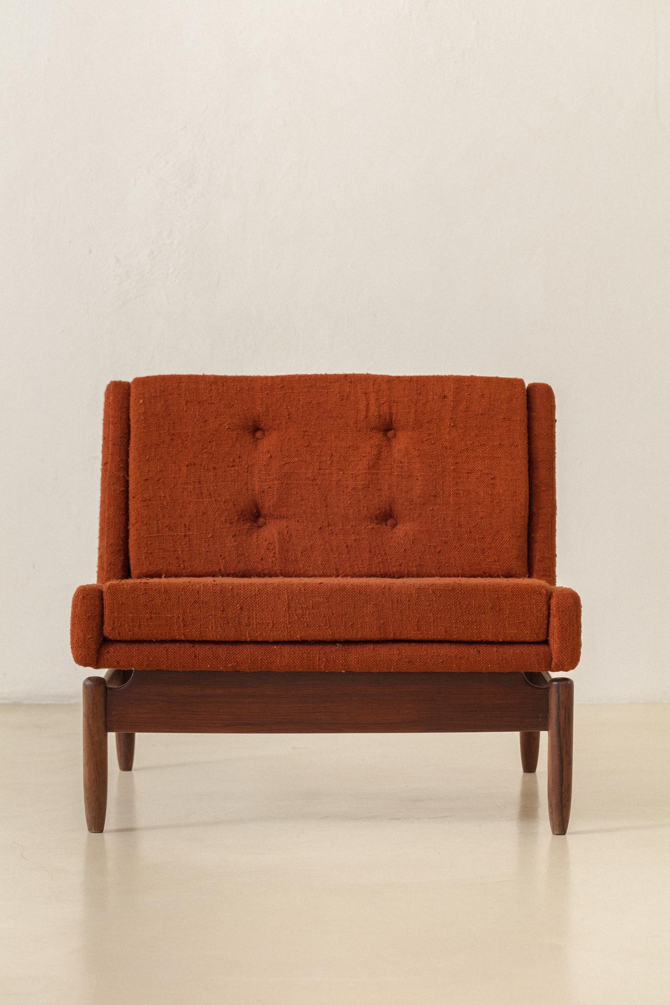 Rosewood Armchairs by Móveis Cantù, 1960s, Brazilian Midcentury For Sale 2