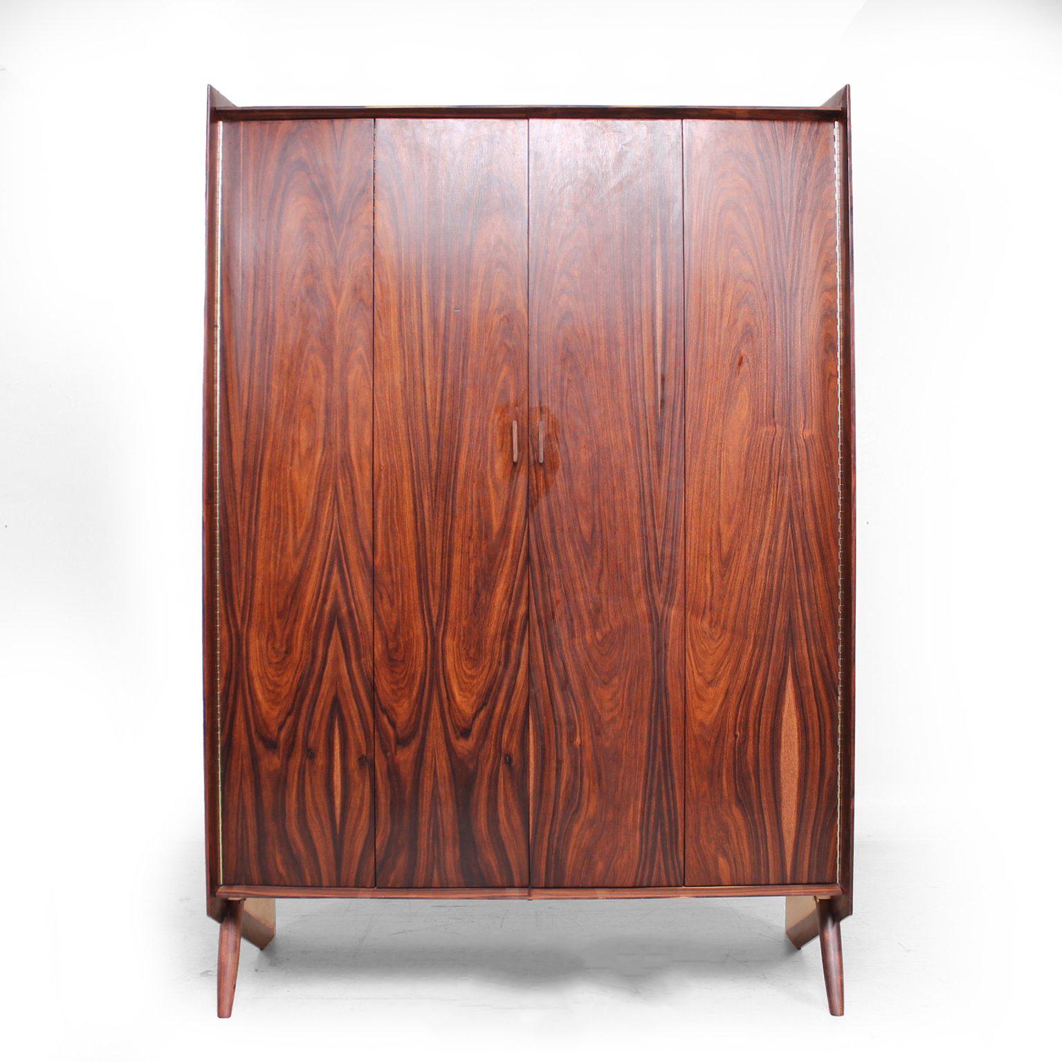 Modern Magnificent Rosewood Armoire Gentleman's Cabinet by Pablo Romo for Ambianic