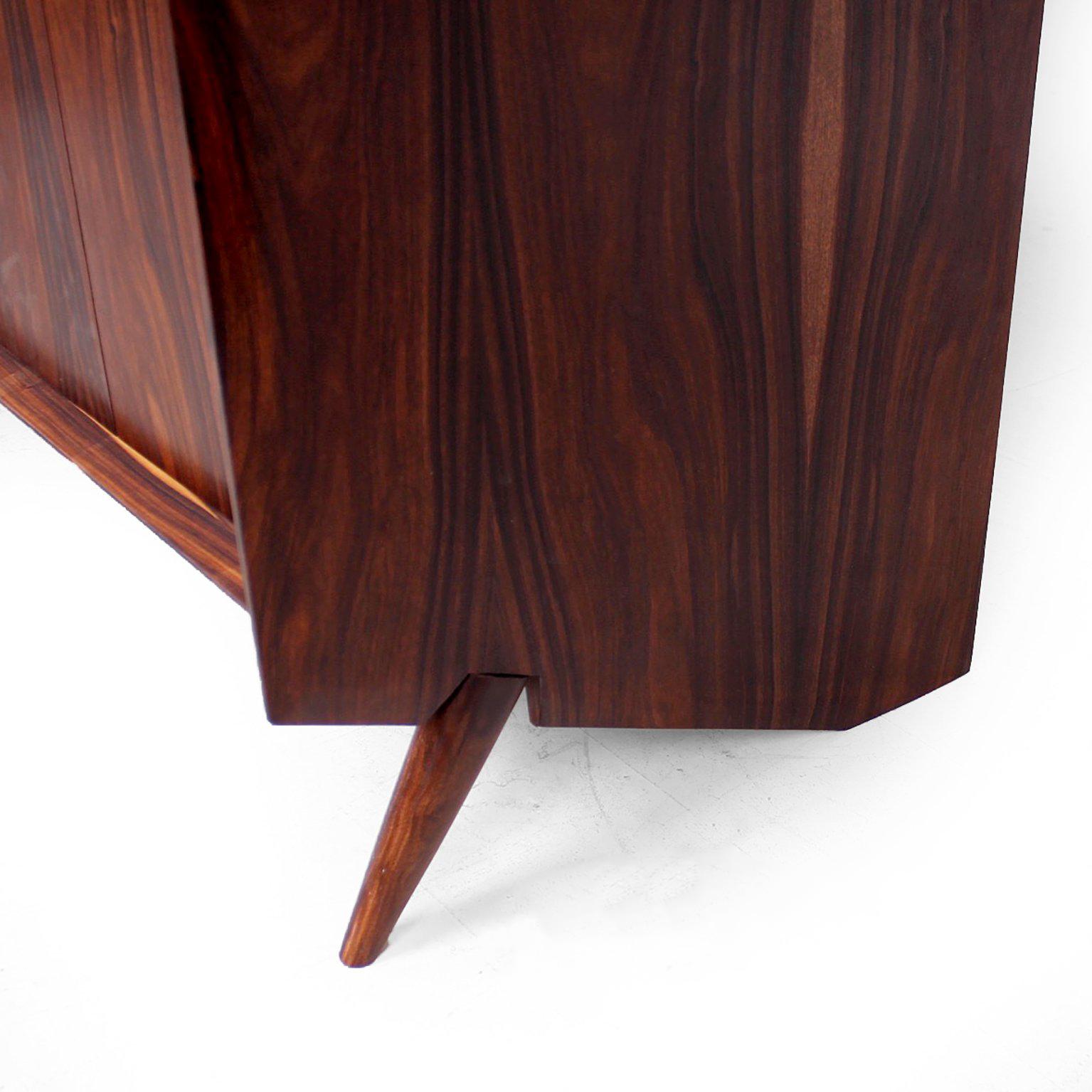 Contemporary Magnificent Rosewood Armoire Gentleman's Cabinet by Pablo Romo for Ambianic
