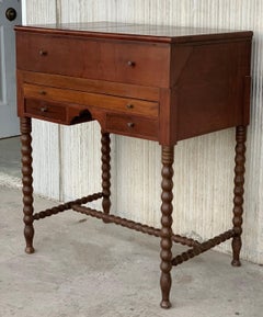 Rosewood Art Deco Open Up Vanity or Secretary Desk. Dressing Table