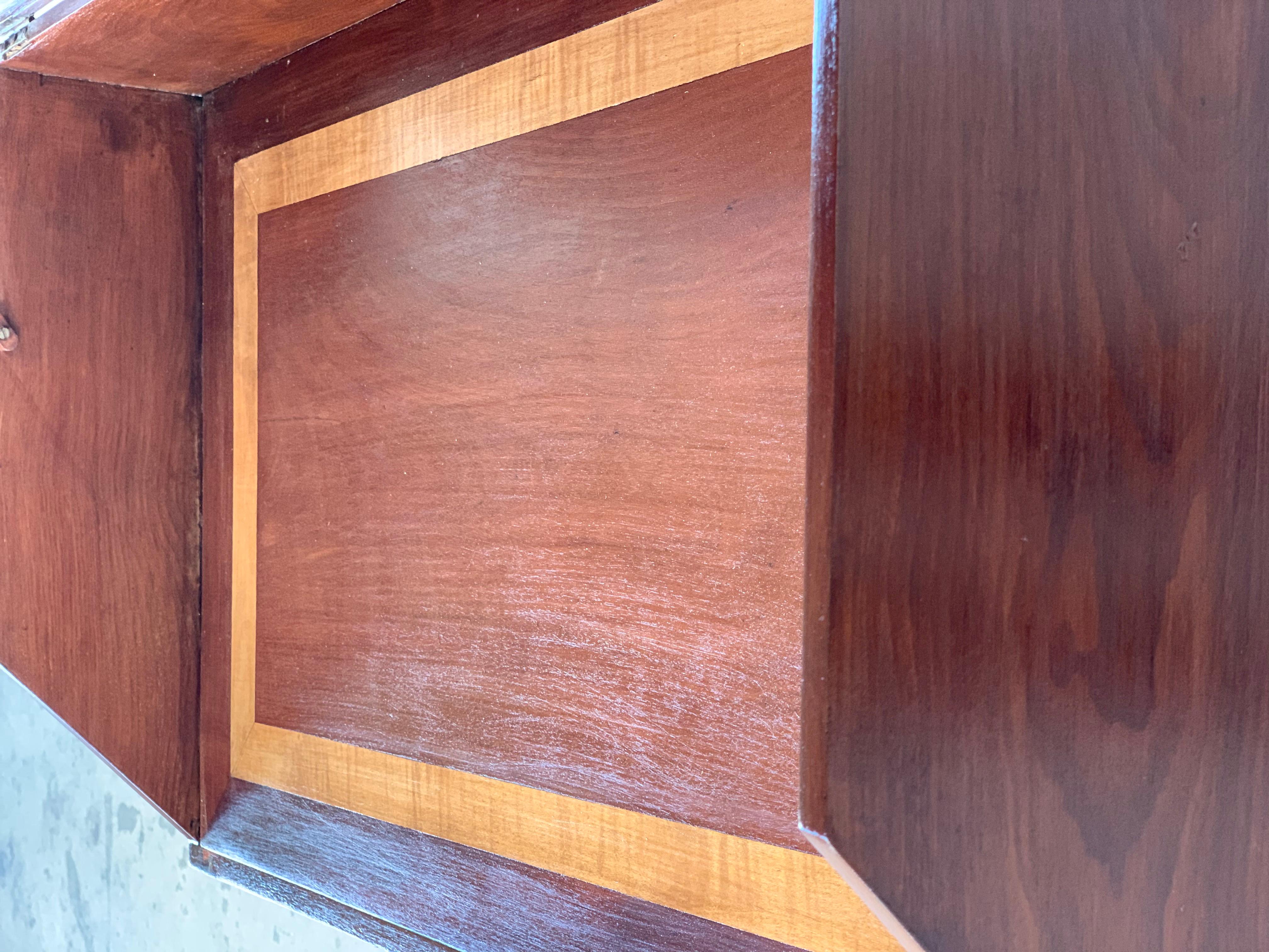 19th Century Rosewood Art Deco Open Up Vanity or Secretary Desk, Dressing Table