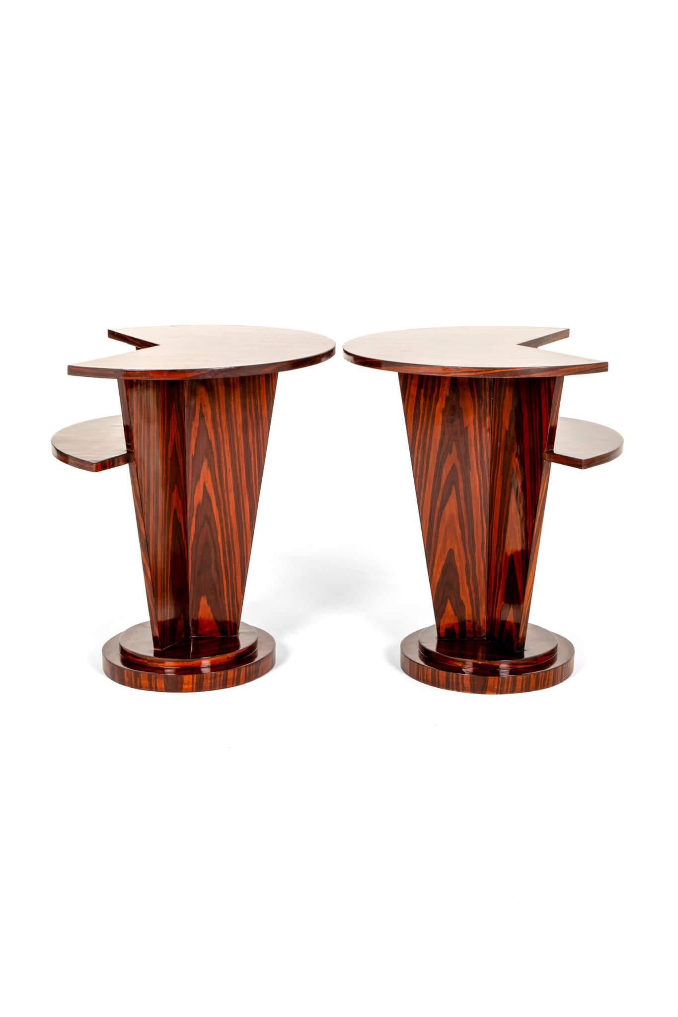 Art Deco Beistelltische aus Palisanderholz (Handgefertigt) im Angebot