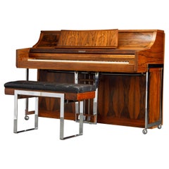 Piano moderne du milieu du siècle "Artist Spinet" en bois de rose par Kimball:: c. années 1960:: Signé