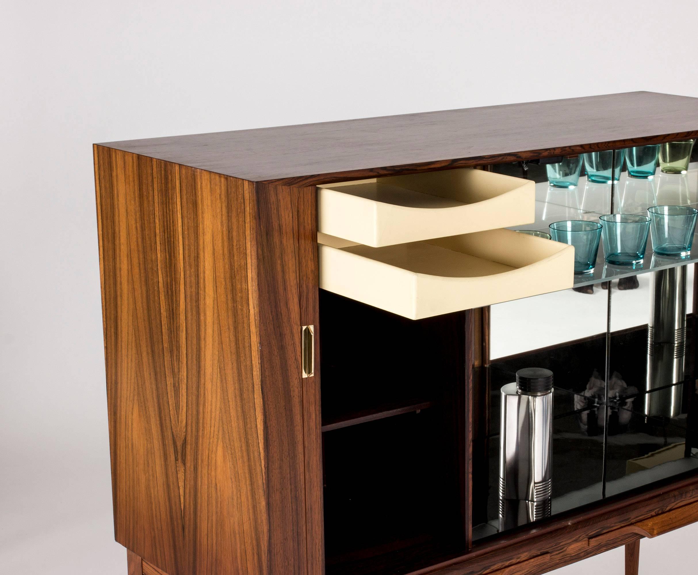 Mid-20th Century Rosewood Bar Cabinet by Kurt Østervig