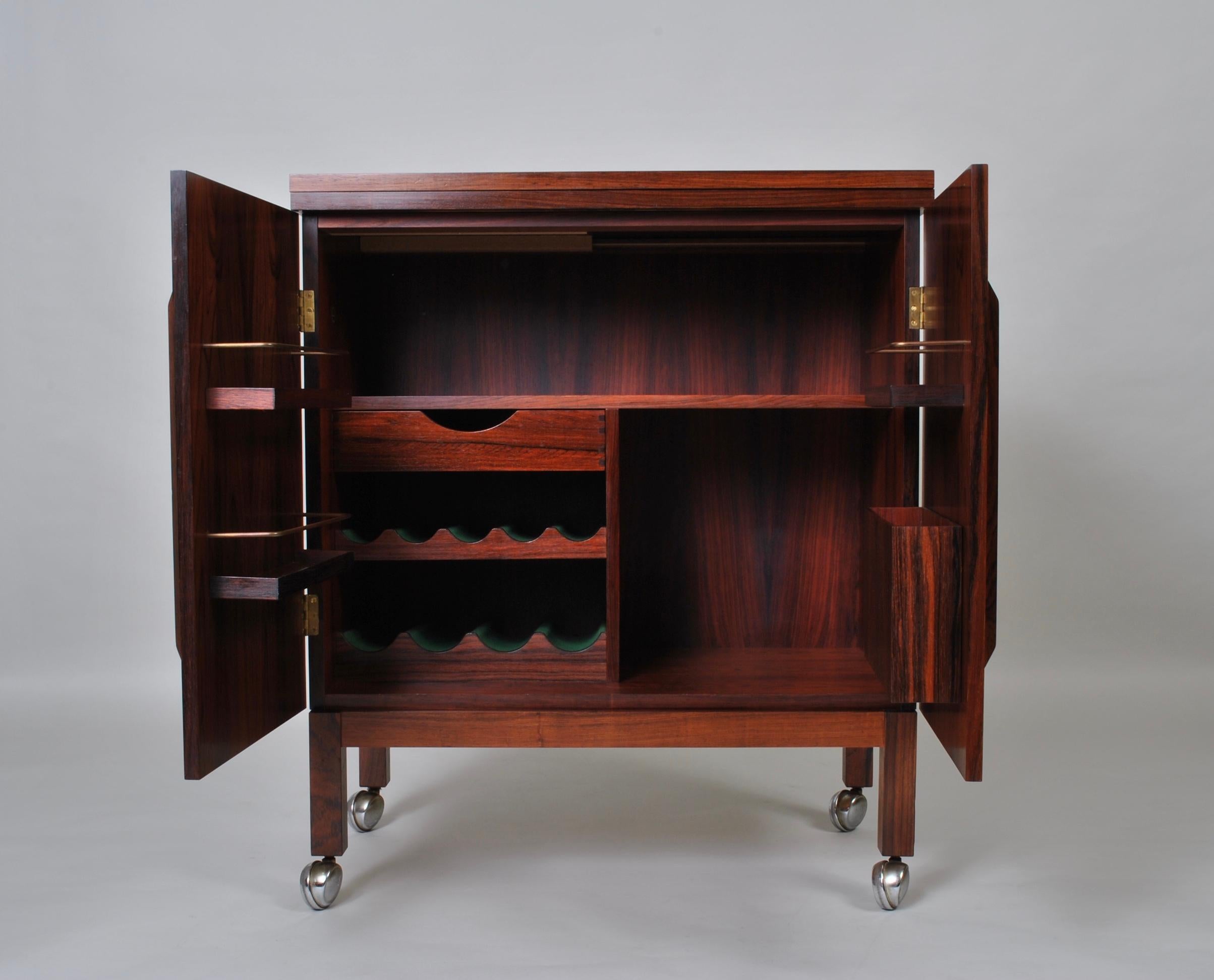 Mid-Century Modern Rosewood Bar Cabinet by Torbjørn Afdal