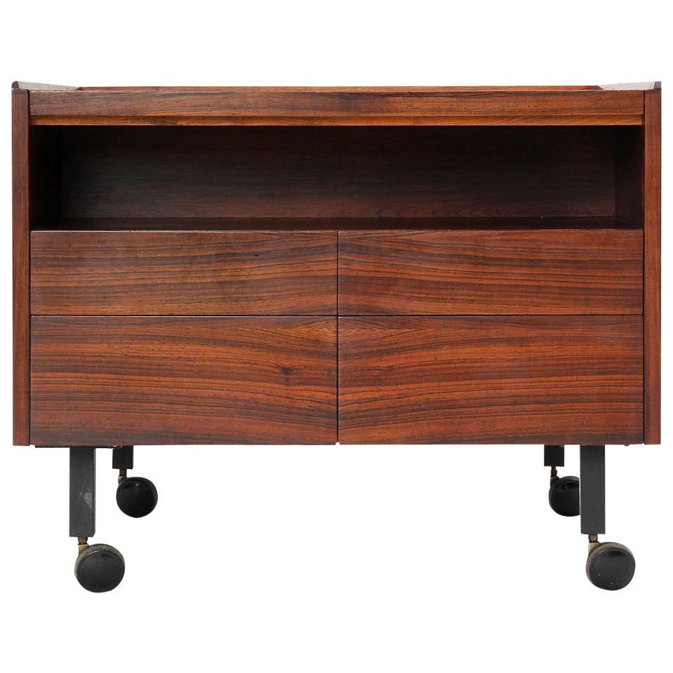 Rosewood Bar Cart by Arne Vodder For Sale