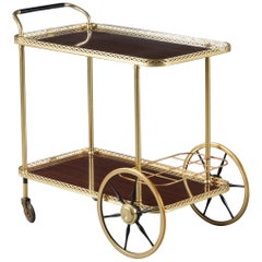 Vintage Rosewood Bar/Cocktail Cart, Denmark, 1960s