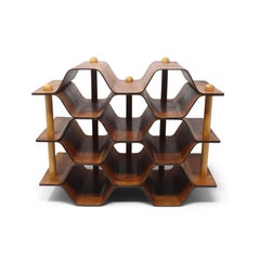 Rosewood & Beech Bentwood Wine Rack by Torsten Johansson for AB Formtra