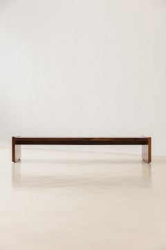Rosewood Bench by Jorge Zalszupin, L'Atelier, 1960s, Brazilian Midcentury Design