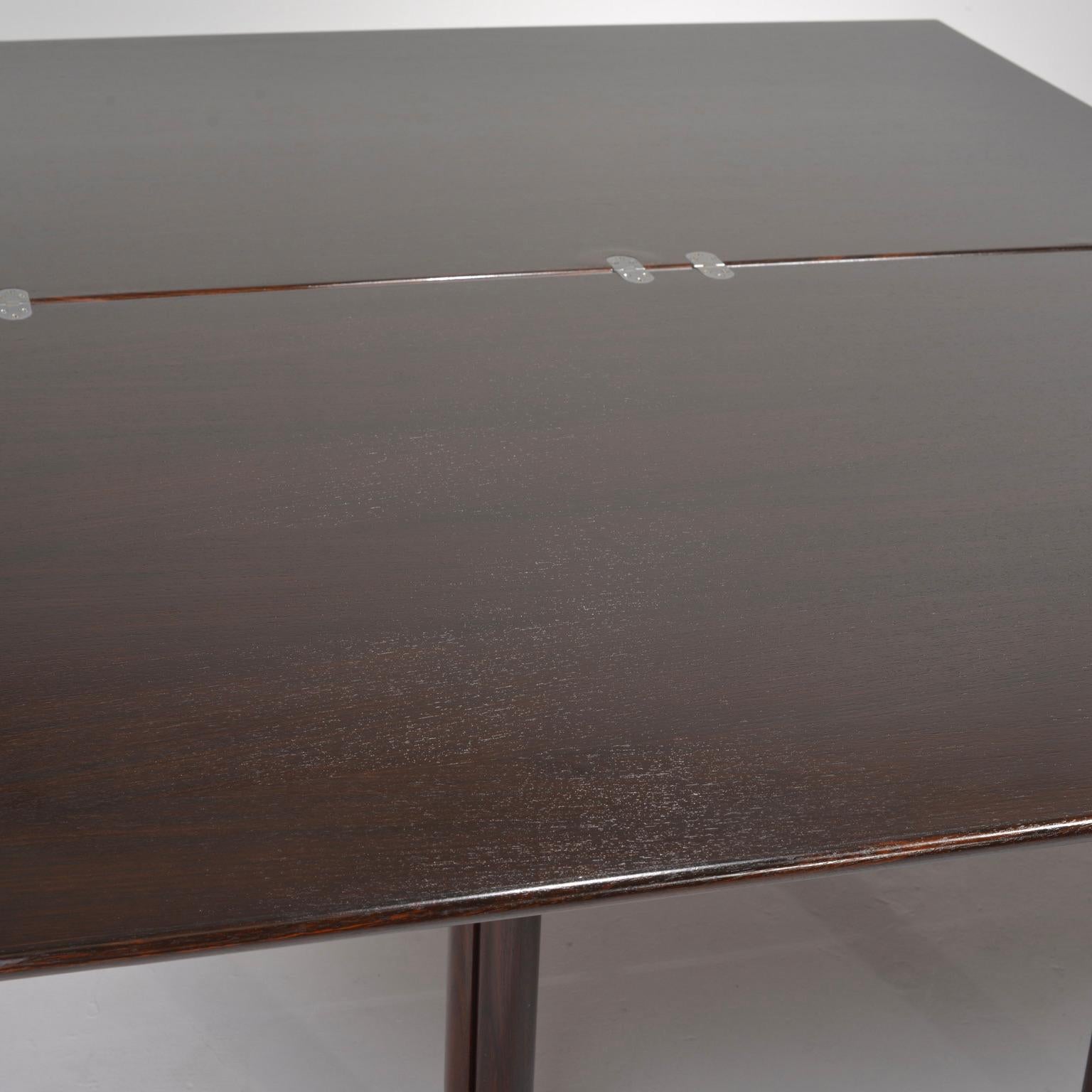 Rosewood Bi-Folding Dining Table, Denmark, c1975 For Sale 7