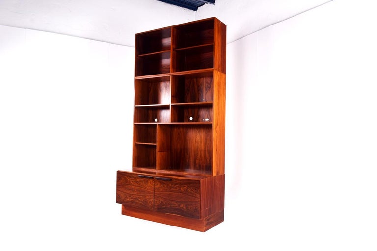 Rosewood Bookcase by Ib KofodLarsen for Faarup Møbelfabrik at 1stDibs