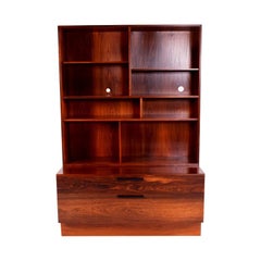 Rosewood Bookcase by Ib Kofod-Larsen for Faarup Møbelfabrik