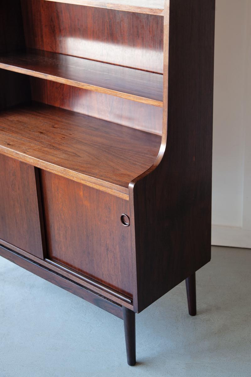 Mid-Century Modern Rosewood Bookcase by Johannes Sorth for Bornholm Mobelfabrik For Sale