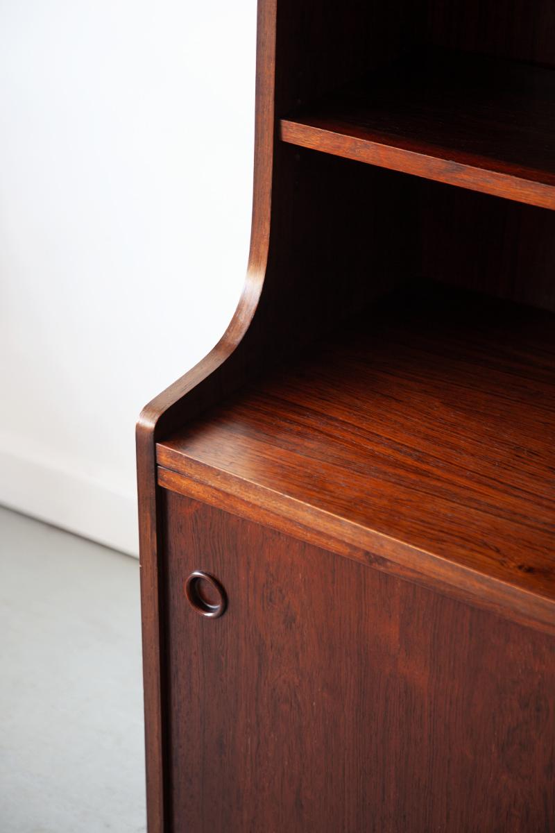 Danish Rosewood Bookcase by Johannes Sorth for Bornholm Mobelfabrik For Sale