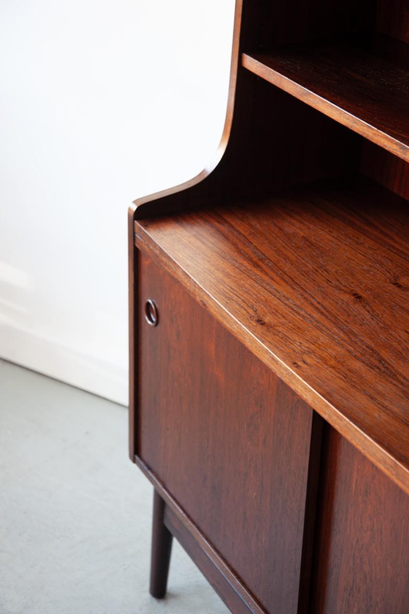 20th Century Rosewood Bookcase by Johannes Sorth for Bornholm Mobelfabrik For Sale