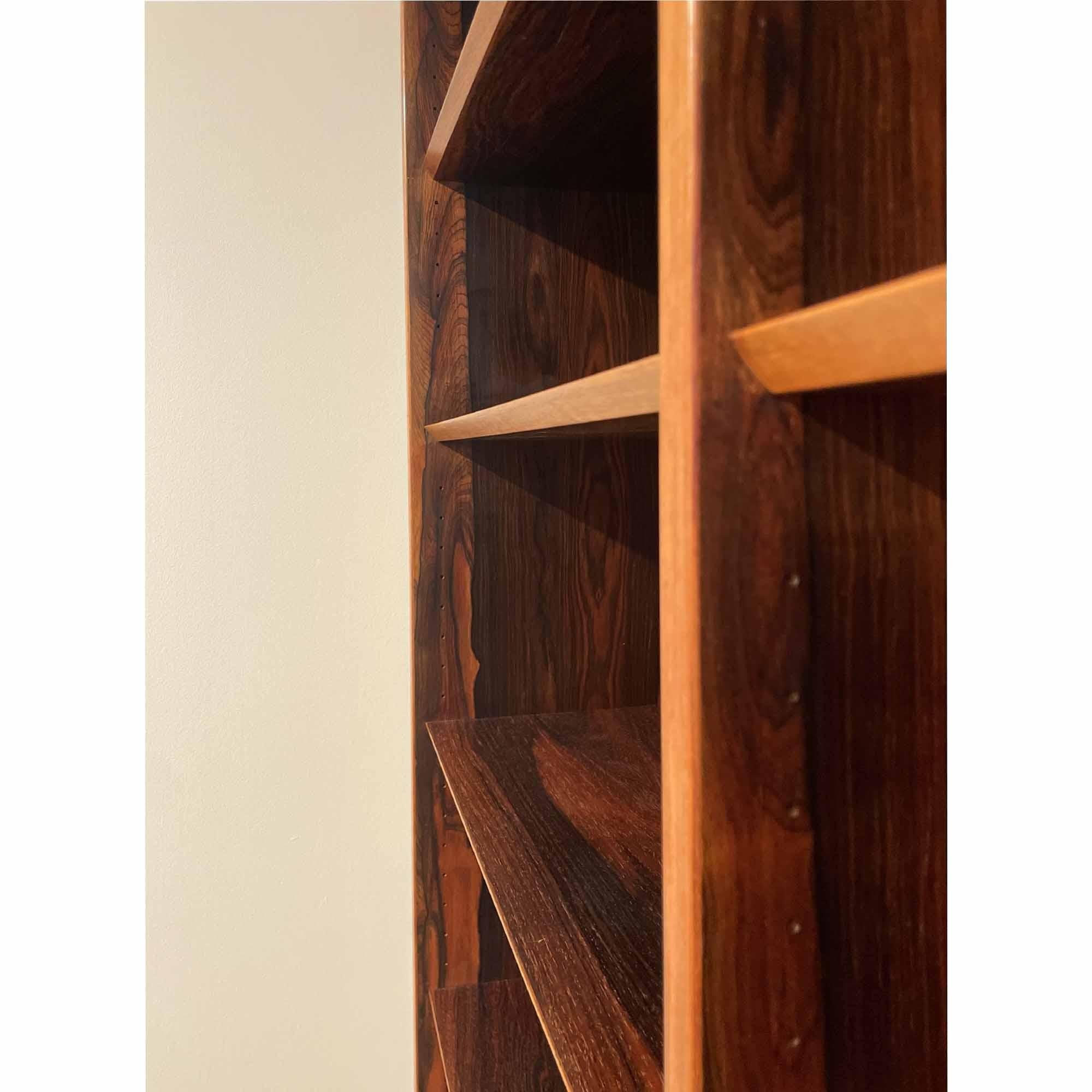 Mid-Century Modern Rosewood bookcase by Poul Hundevad