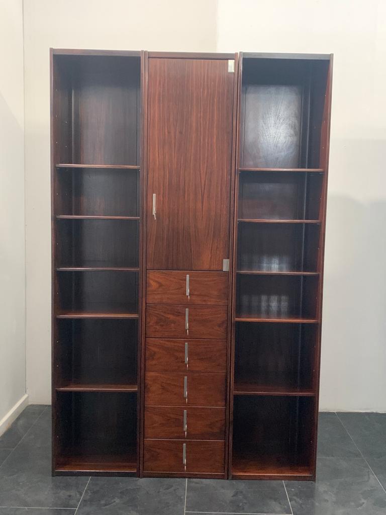 Rosewood Bookcase by Vittorio Introini for Saporiti, 1970s For Sale 10