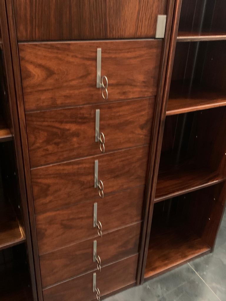 Rosewood Bookcase by Vittorio Introini for Saporiti, 1970s 10