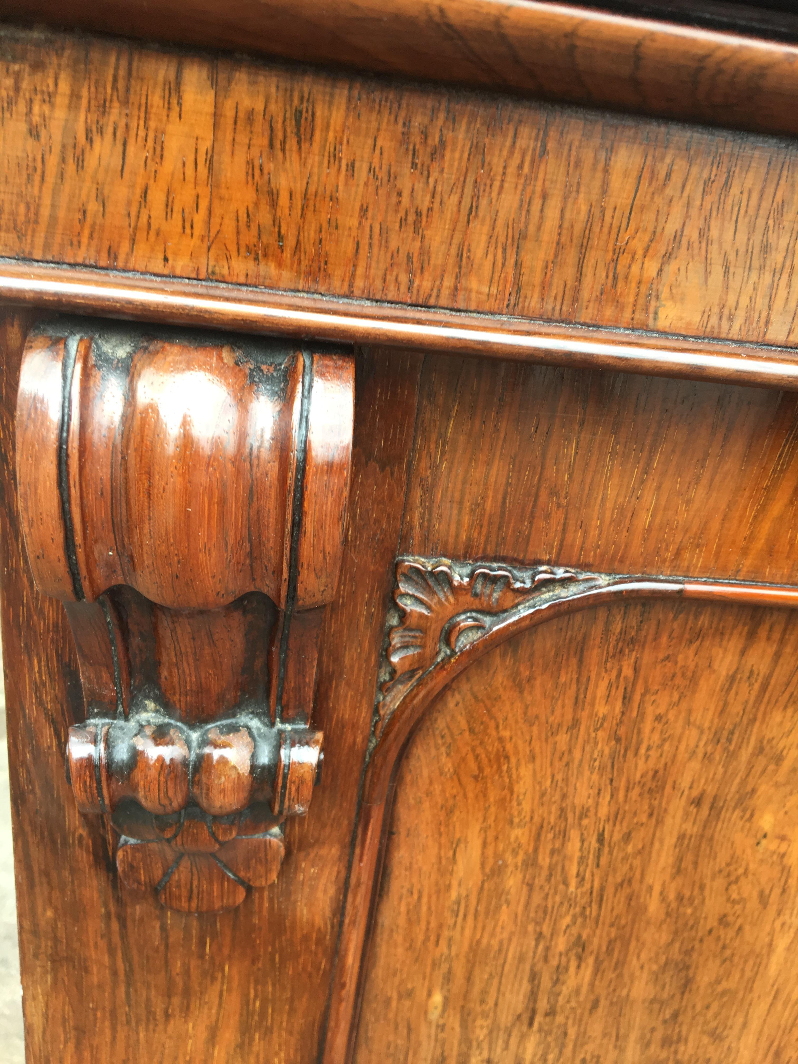 Veneer Rosewood Bookcase, English, circa 1860