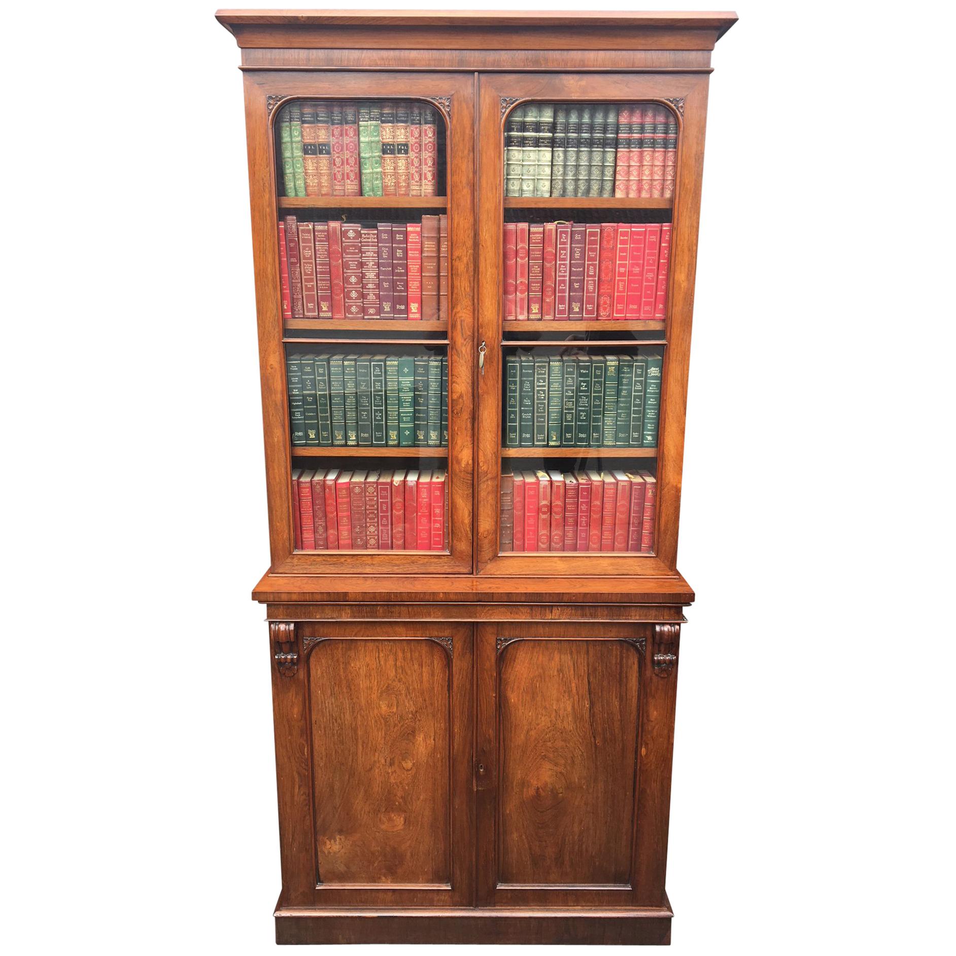 Rosewood Bookcase, English, circa 1860