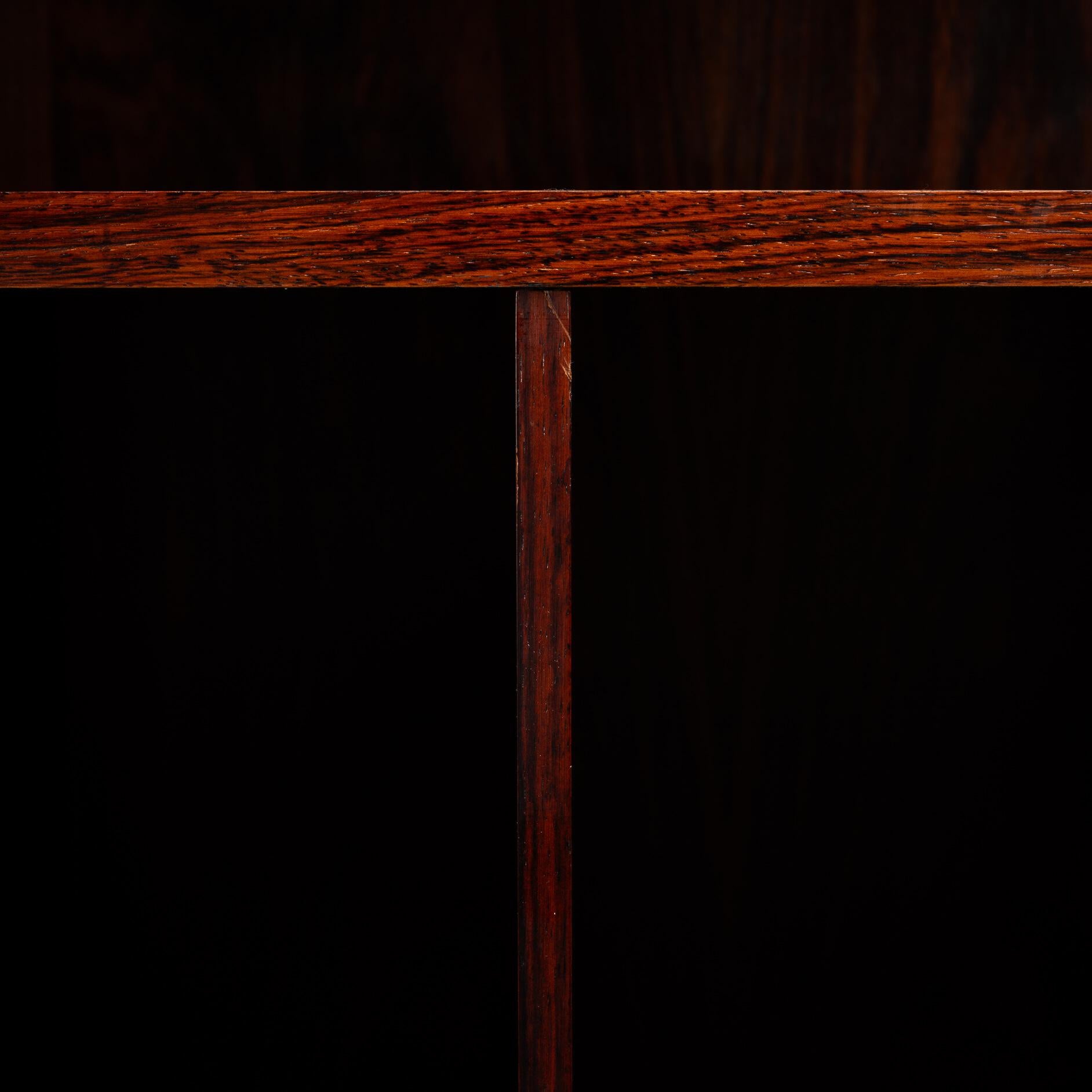 Mid-20th Century Rosewood Bookcase with LP rack made by Brouer Mobelfabrik, 1960s For Sale