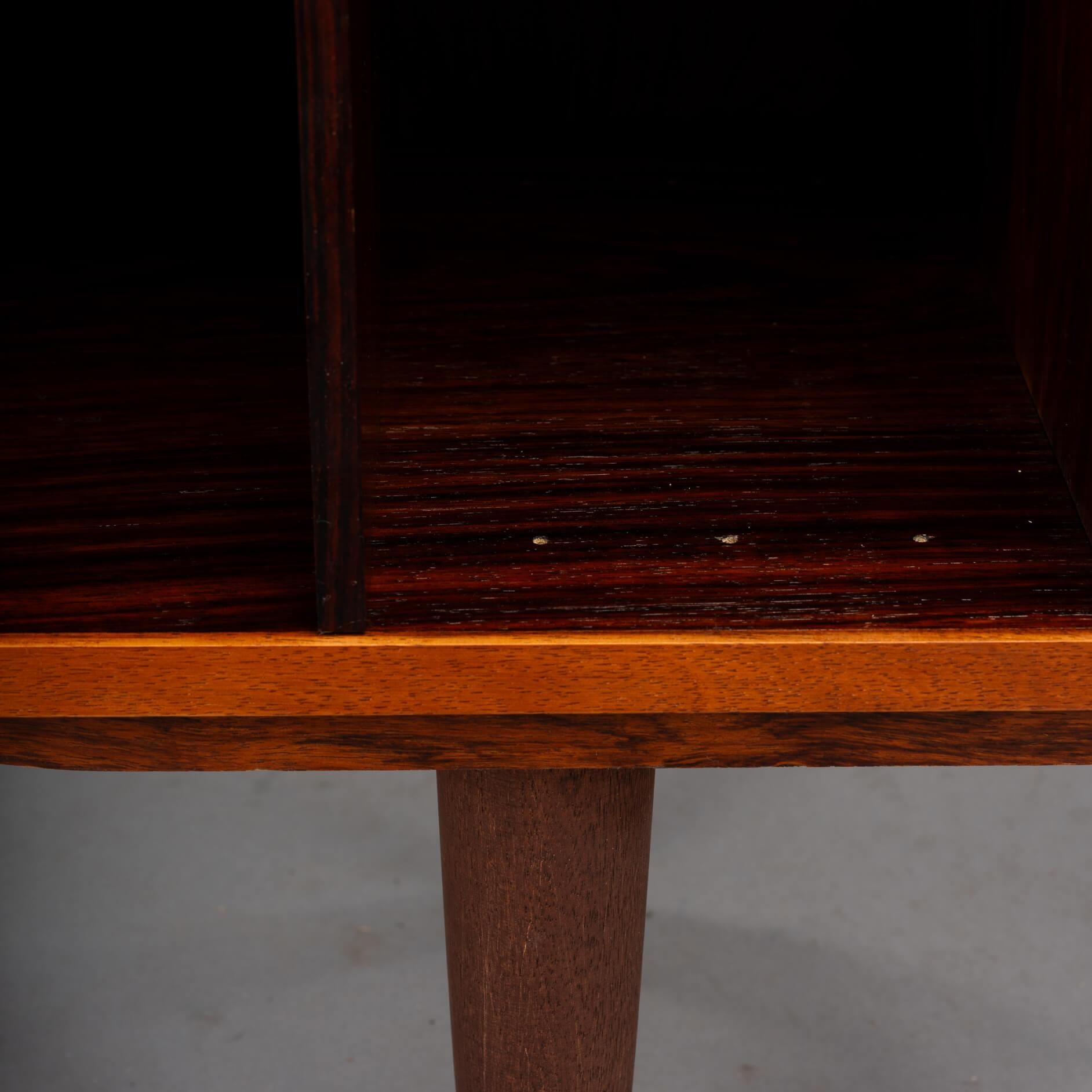 Rosewood Bookcase with LP rack made by Brouer Mobelfabrik, 1960s For Sale 1