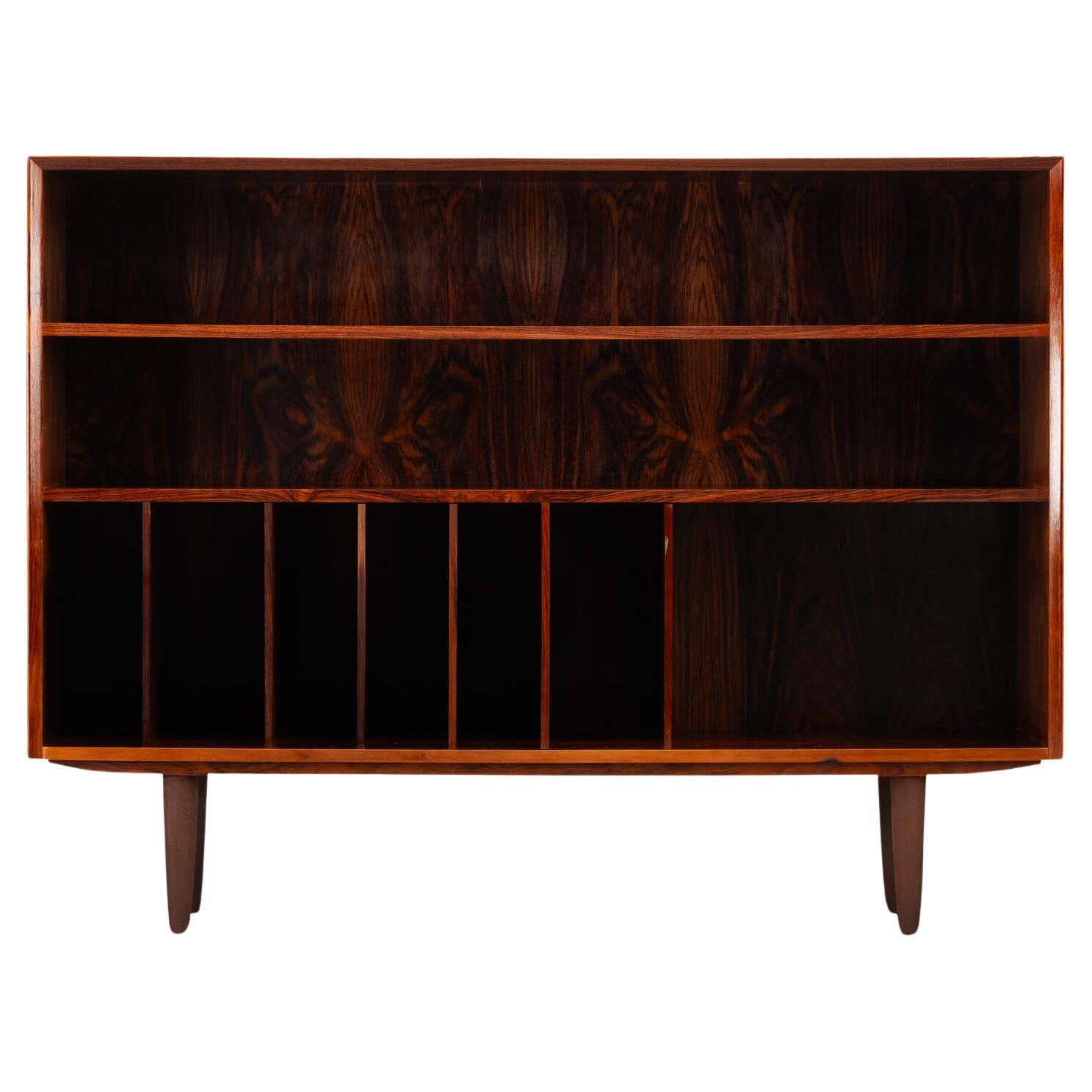 Rosewood Bookcase with LP rack made by Brouer Mobelfabrik, 1960s