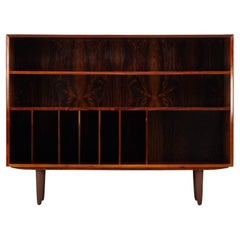 Retro Rosewood Bookcase with LP rack made by Brouer Mobelfabrik, 1960s
