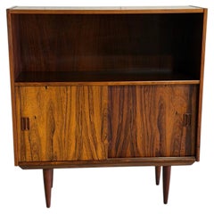 Rosewood Bookcase with Sliding Doors Denmark 1960s