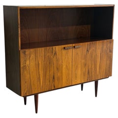 Rosewood Bookcase with Storage Doors Denmark Mid-Century Modern 1960s