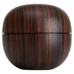 Vintage Rosewood Box by Master Craftsman Ray Key 1990s trinket vase