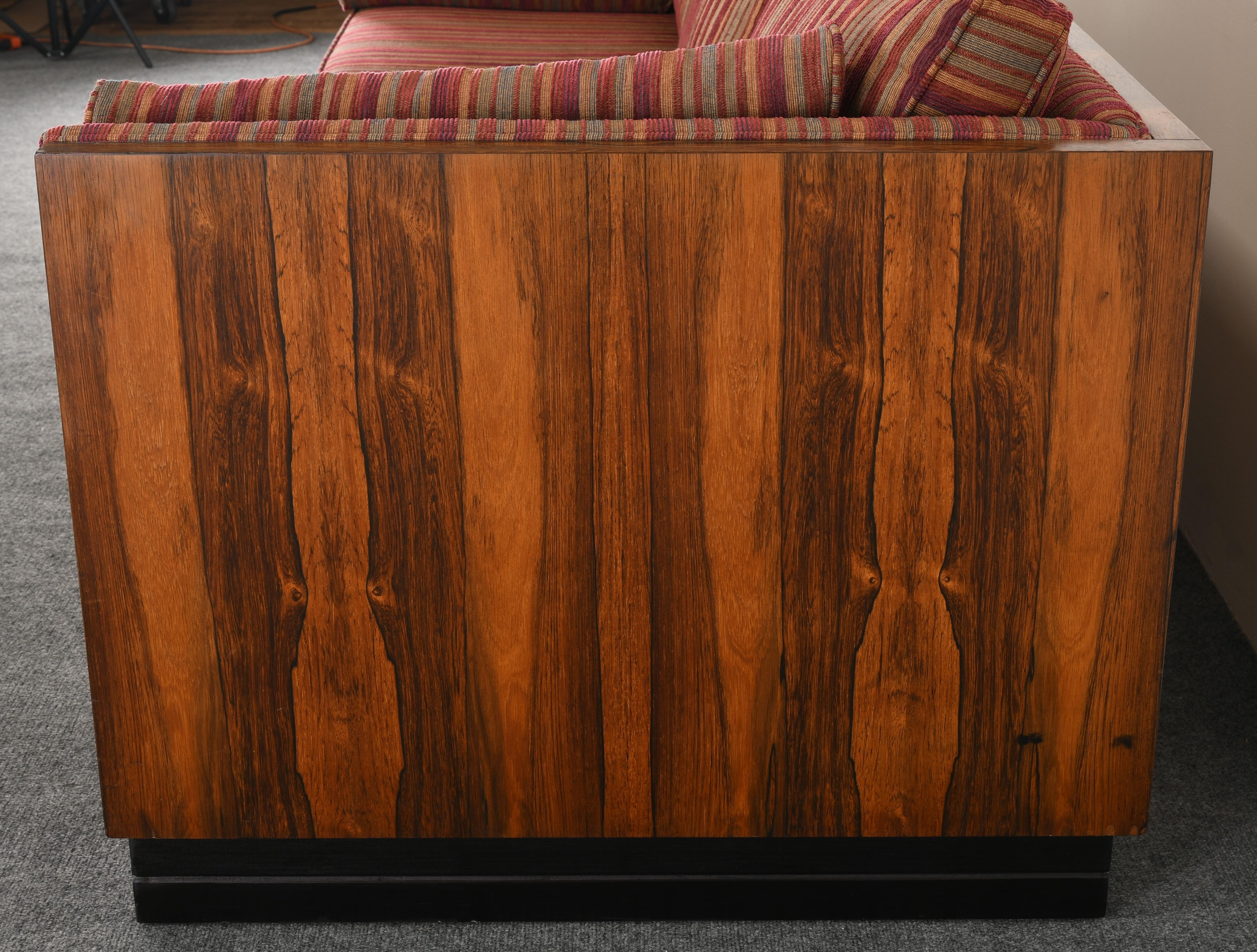 Rosewood Box Sofa by Milo Baughman for Thayer Coggin, 1970s 3