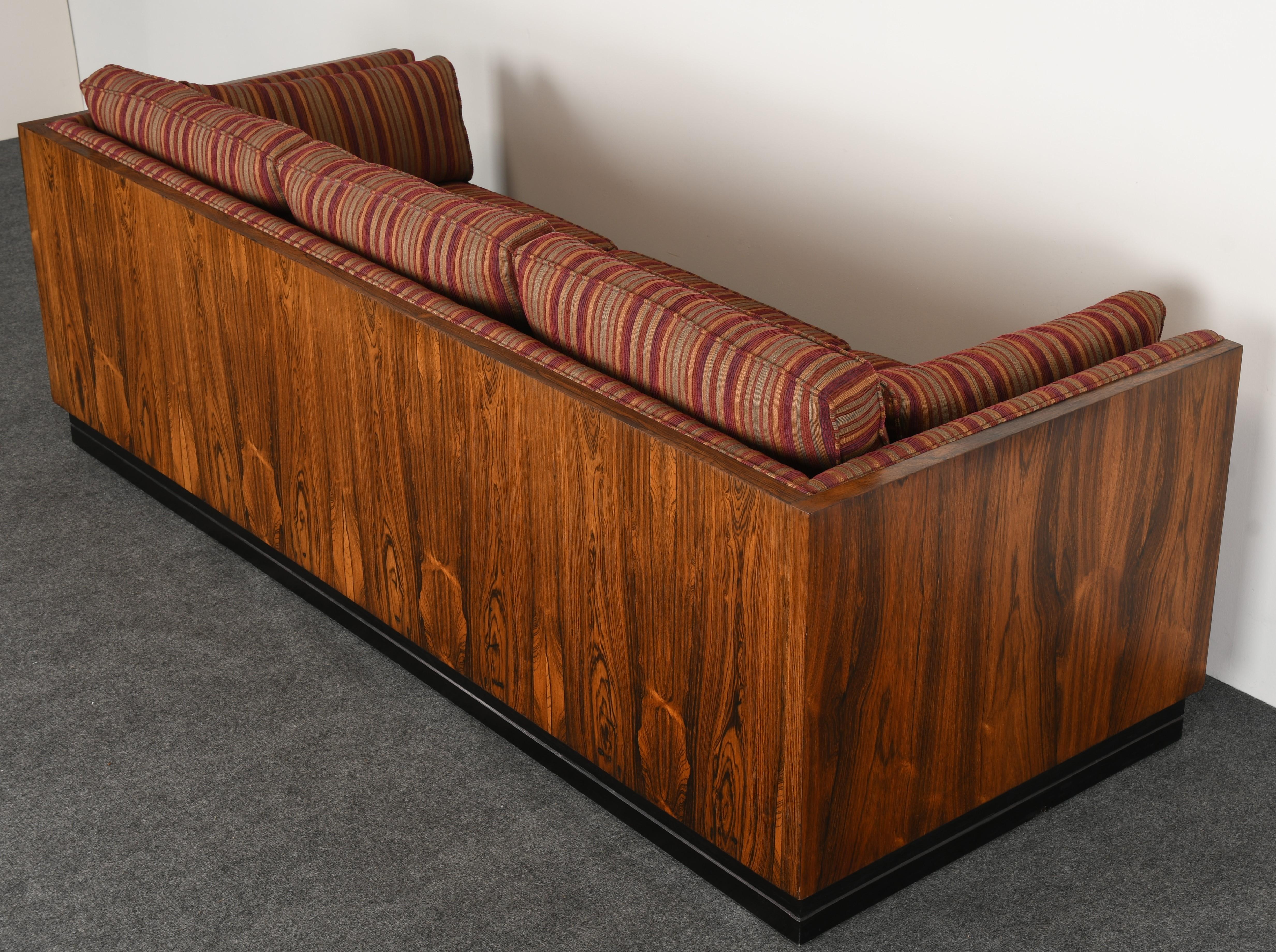 Rosewood Box Sofa by Milo Baughman for Thayer Coggin, 1970s 1