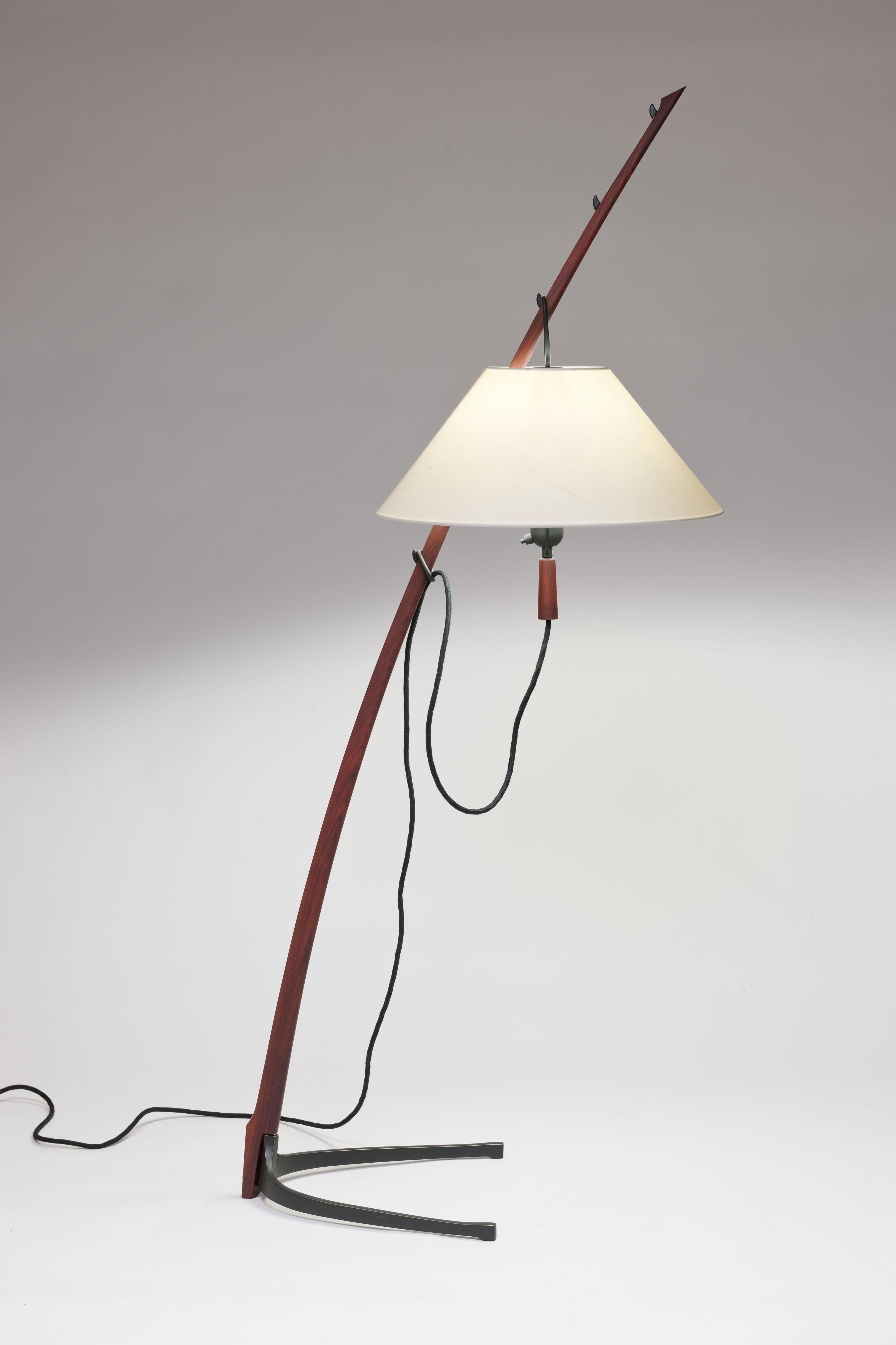 Bronzed 'Dornstab' Floor Lamp by J.T. Kalmar  For Sale